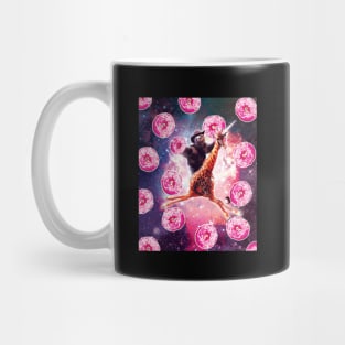 Cowboy Space Sloth On Giraffe Unicorn - Donut Mug